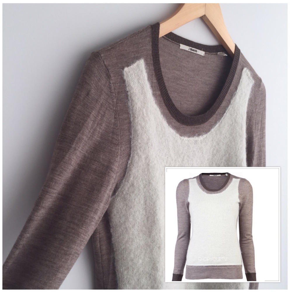 J Brand Wool Mohair Cashmere Blend Sweater